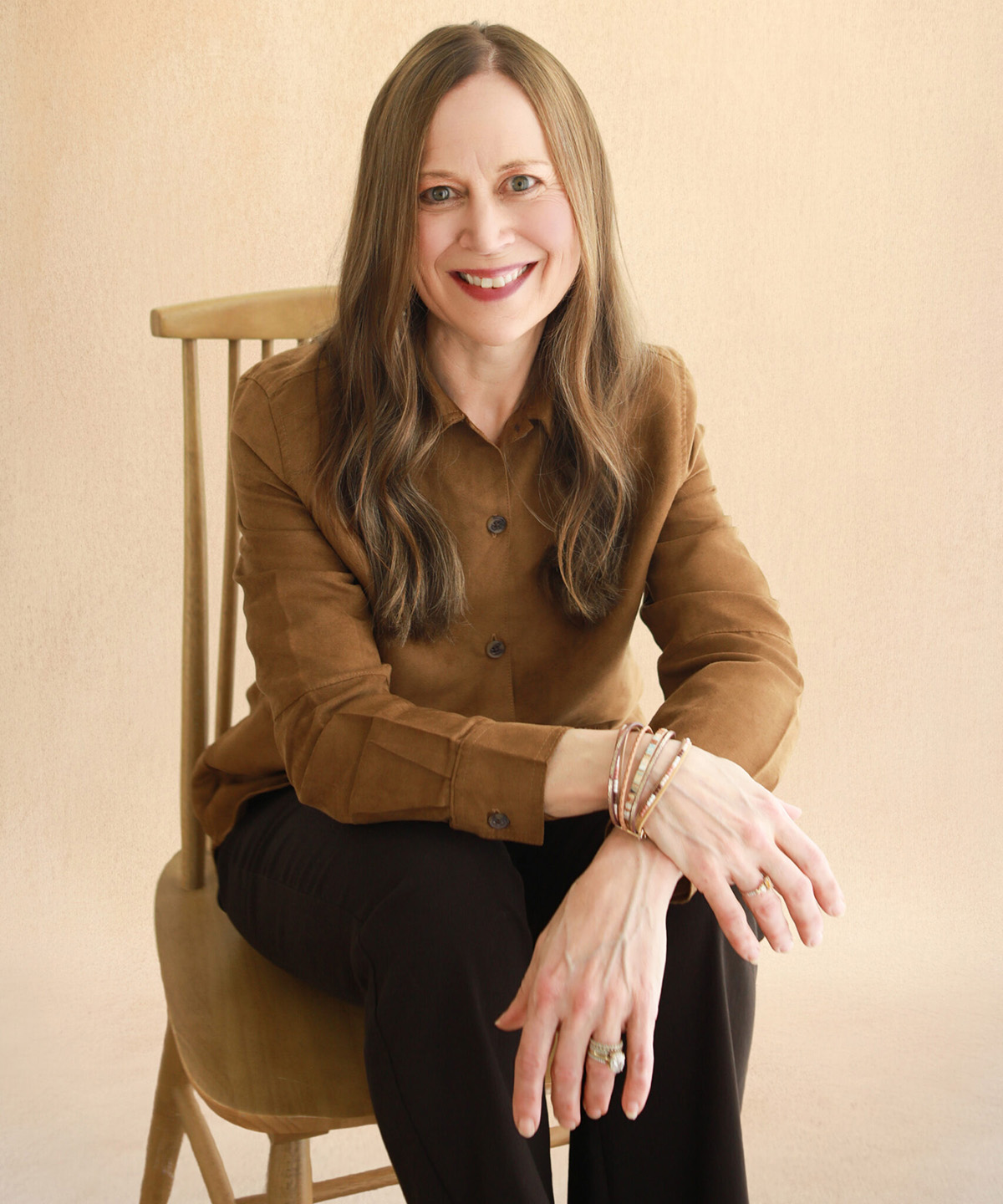 Rebecca Bruce sitting in chair